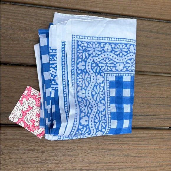 SZ Blockprints Sarong in Blue and White Gingham